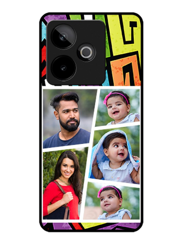 Custom Realme GT 7 5G Custom Glass Phone Case - Graffiti Pattern Design