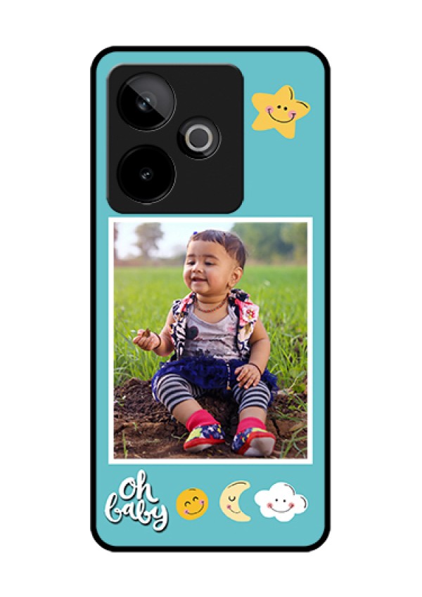 Realme GT 7 5G Custom Glass Phone Case - Smiley Kids Stars Design