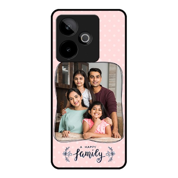 Realme GT 7 5G Custom Glass Phone Case - Family With Dots Design