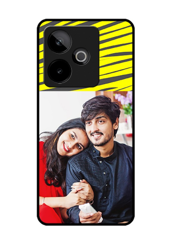 Realme GT 7 5G Custom Glass Phone Case - Yellow Abstract Design