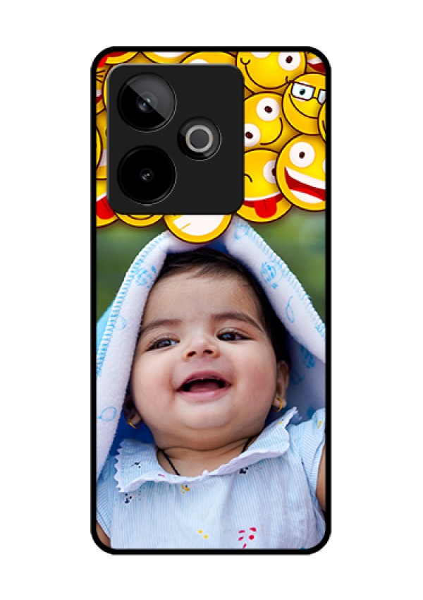 Realme GT 7 5G Custom Glass Phone Case - With Smiley Emoji Design