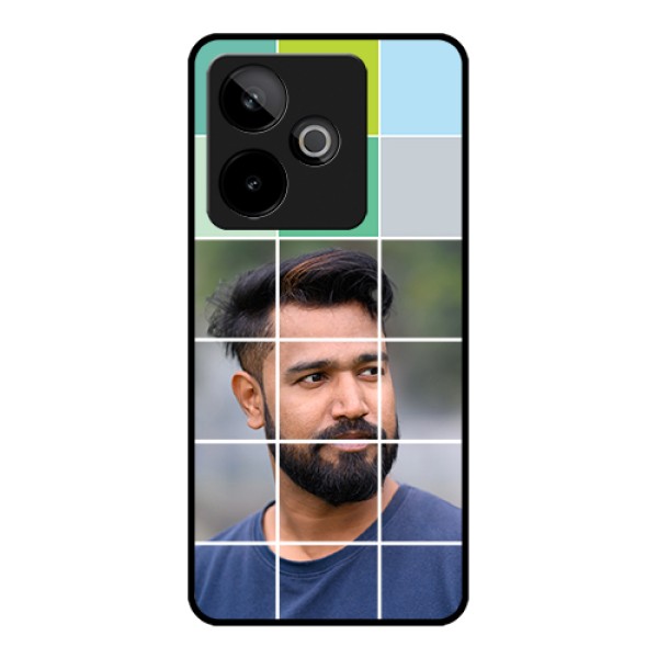 Realme GT 7 5G Custom Glass Phone Case - With White Box Pattern Realme GT 7 5G Custom Glass Phone Case - With White Box Pattern