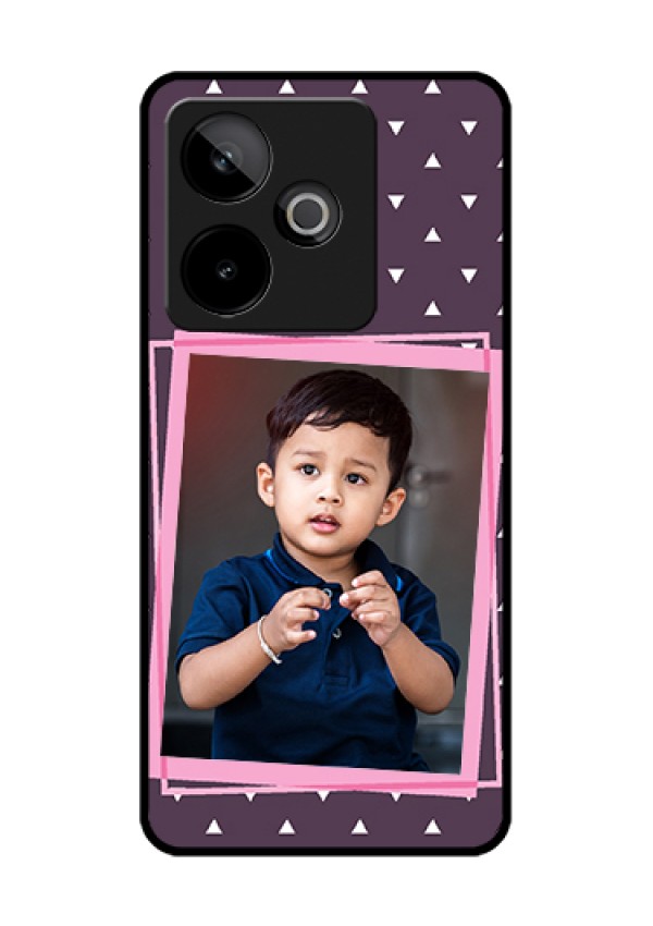 Realme GT 7 5G Custom Glass Phone Case - Triangle Pattern Dotted Design