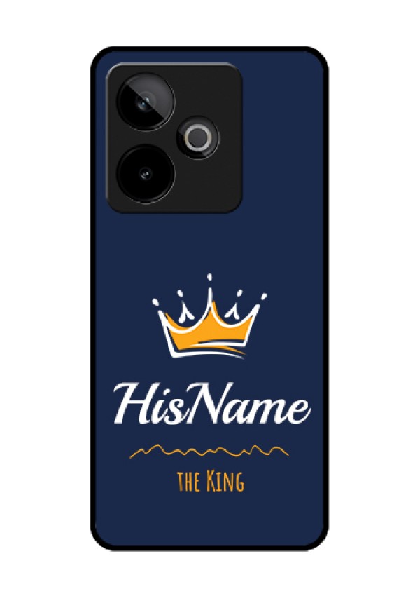 Realme GT 7 5G Custom Glass Phone Case - King With Name Design