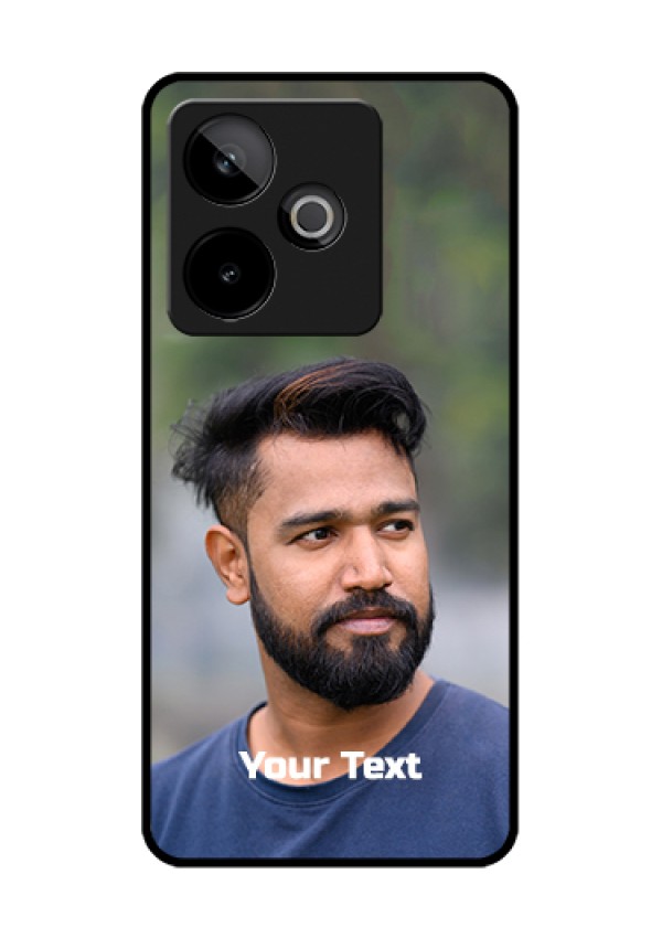 Realme GT 7 5G Custom Glass Phone Case - Photo With Text Design