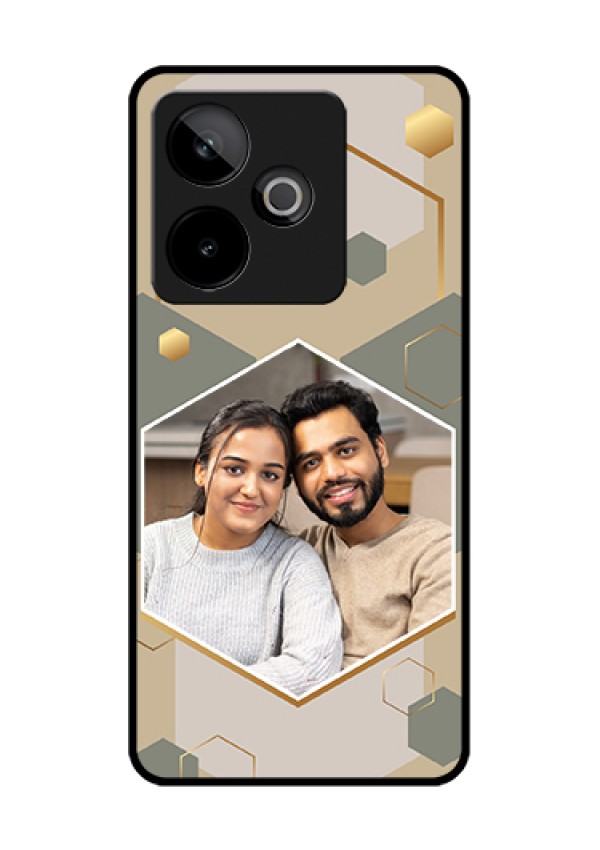 Realme GT 7 5G Custom Glass Phone Case - Stylish Hexagon Pattern Design