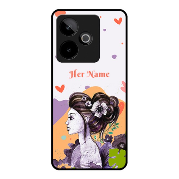 Realme GT 7 5G Custom Glass Phone Case - Woman And Nature Design Realme GT 7 5G Custom Glass Phone Case - Woman And Nature Design