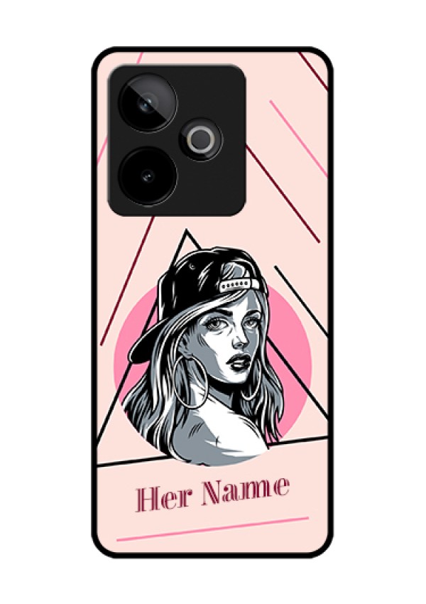 Realme GT 7 5G Custom Glass Phone Case - Rockstar Girl Design