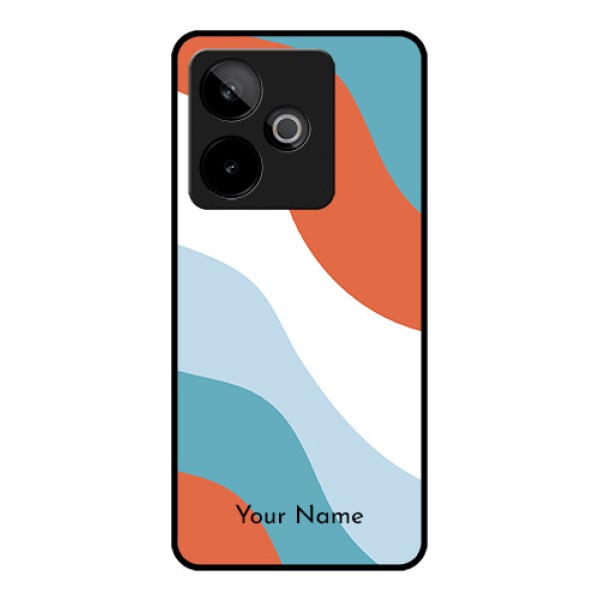 Realme GT 7 5G Custom Glass Phone Case - Coloured Waves Design
