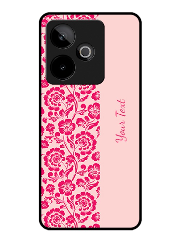 Custom Realme GT 7 5G Custom Glass Phone Case - Attractive Floral Pattern Design