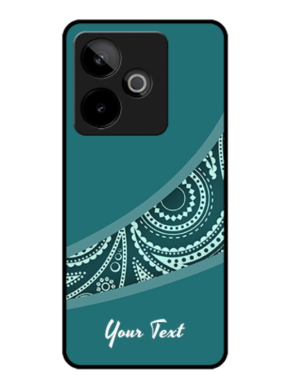 Custom Realme GT 7 5G Custom Glass Phone Case - Semi Visible Floral Design