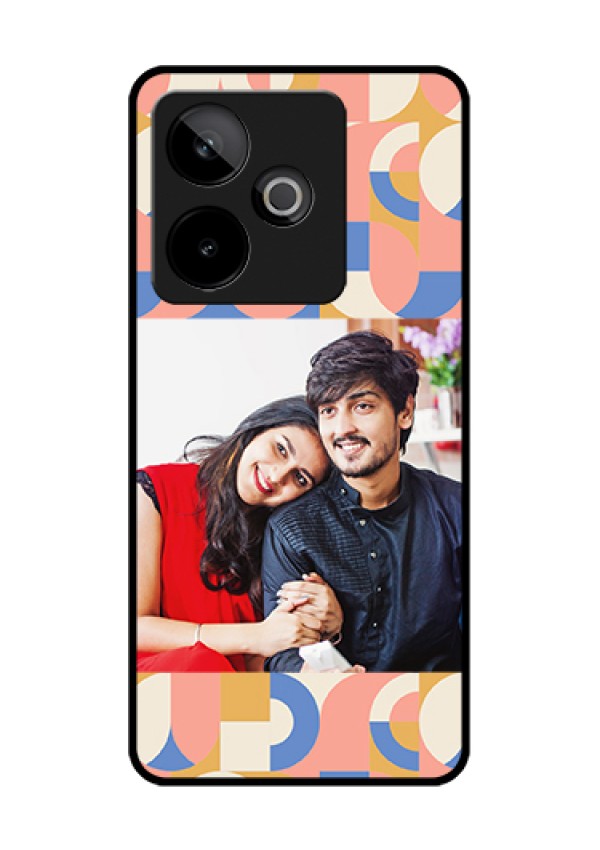 Realme GT 7 5G Custom Glass Phone Case - Semi - Circle Maze Pattern Design