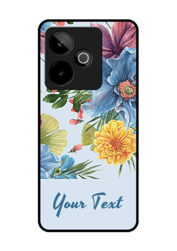 Realme GT 7 5G Custom Glass Phone Case - Stunning Watercolored Flowers Painting Design