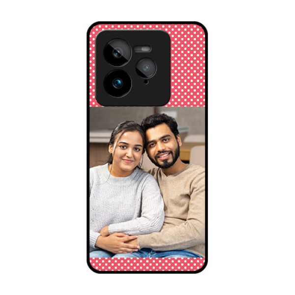 Realme GT 7 Pro Custom Glass Phone Case - White Dotted Design