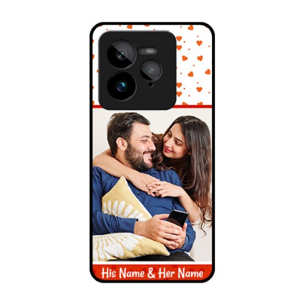 Realme GT 7 Pro Custom Glass Phone Case - Orange Love Symbol Design