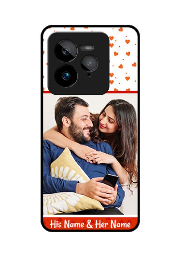 Realme GT 7 Pro Custom Glass Phone Case - Orange Love Symbol Design