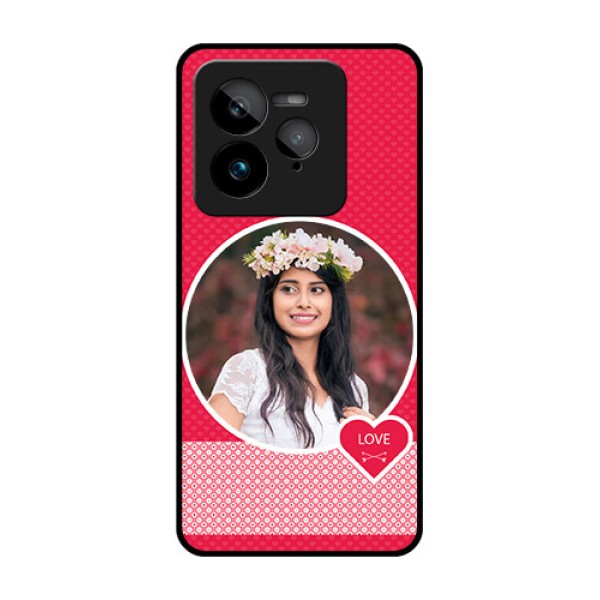 Realme GT 7 Pro Custom Glass Phone Case - Pink Color Pattern Design