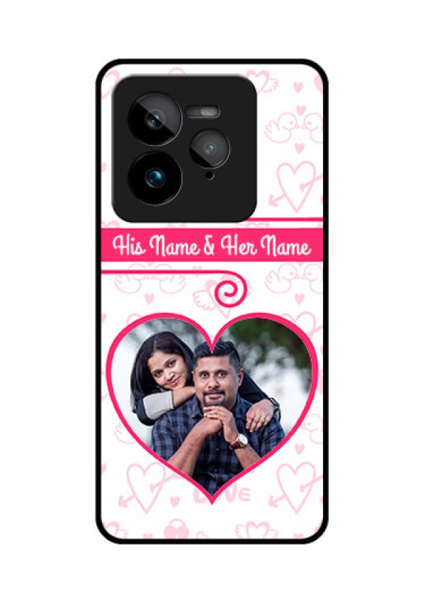 Realme GT 7 Pro Custom Glass Phone Case - Heart Shape Love Design