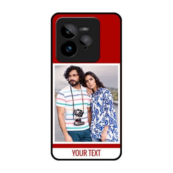 Realme GT 7 Pro Custom Glass Phone Case - Red Color Design Realme GT 7 Pro Custom Glass Phone Case - Red Color Design