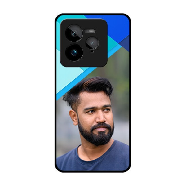 Realme GT 7 Pro Custom Glass Phone Case - Blue Pattern Design