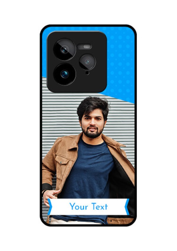 Realme GT 7 Pro Custom Glass Phone Case - Simple Blue Color Design