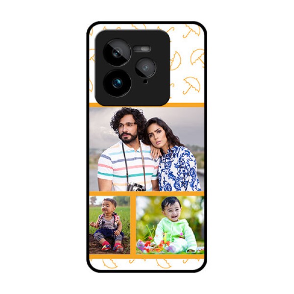 Realme GT 7 Pro Custom Glass Phone Case - Yellow Pattern Design