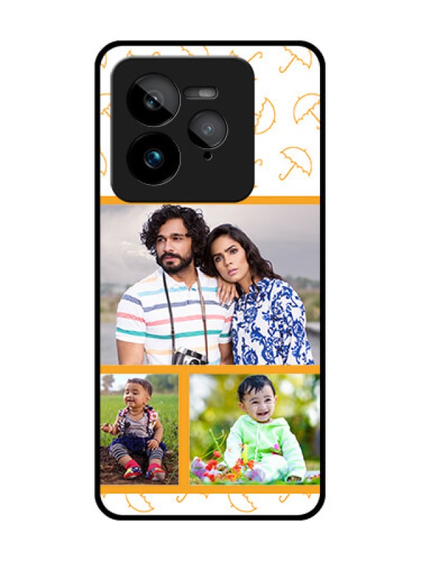 Custom Realme GT 7 Pro Custom Glass Phone Case - Yellow Pattern Design