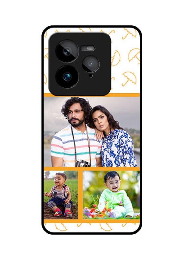 Realme GT 7 Pro Custom Glass Phone Case - Yellow Pattern Design