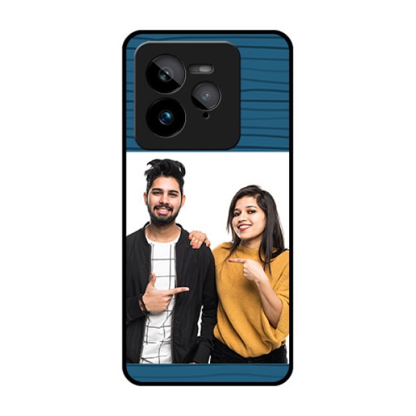 Realme GT 7 Pro Custom Glass Phone Case - Blue Pattern Cover Design Realme GT 7 Pro Custom Glass Phone Case - Blue Pattern Cover Design