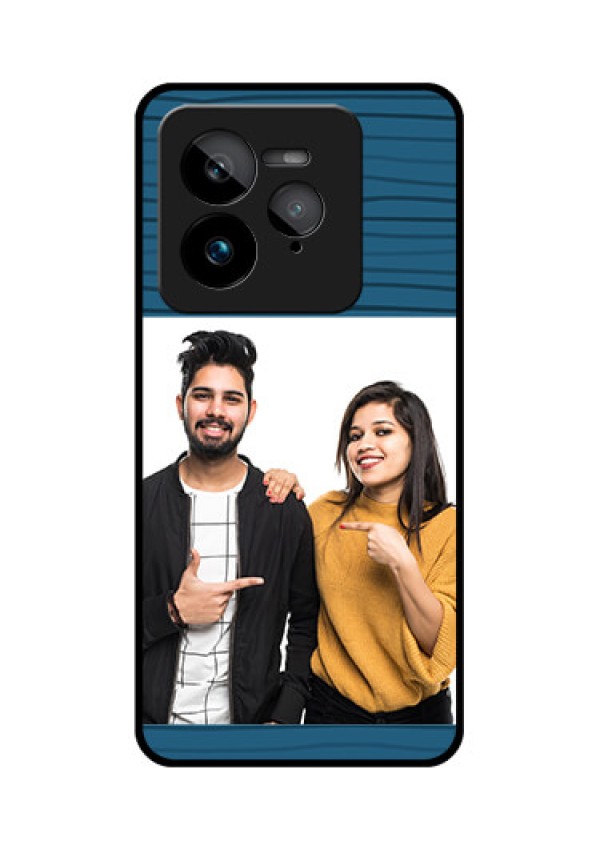 Realme GT 7 Pro Custom Glass Phone Case - Blue Pattern Cover Design