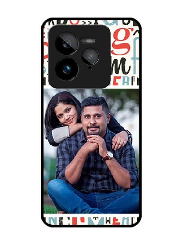 Custom Realme GT 7 Pro Custom Glass Phone Case - Alphabet Design