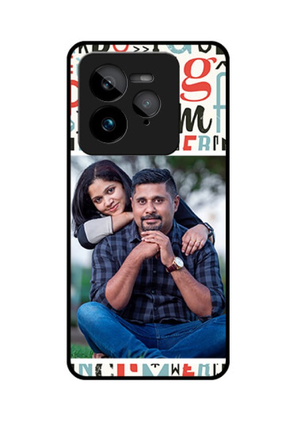 Realme GT 7 Pro Custom Glass Phone Case - Alphabet Design