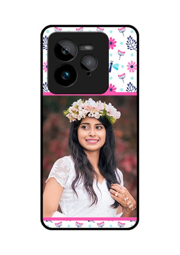 Realme GT 7 Pro Custom Glass Phone Case - Colorful Flower Design