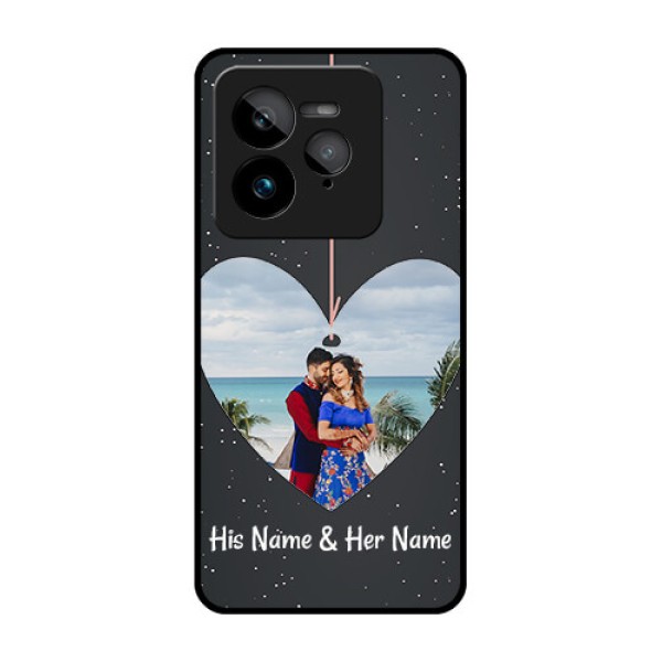 Realme GT 7 Pro Custom Glass Phone Case - Hanging Heart Design