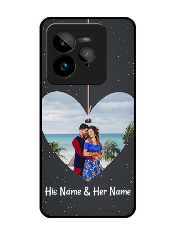 Custom Realme GT 7 Pro Custom Glass Phone Case - Hanging Heart Design