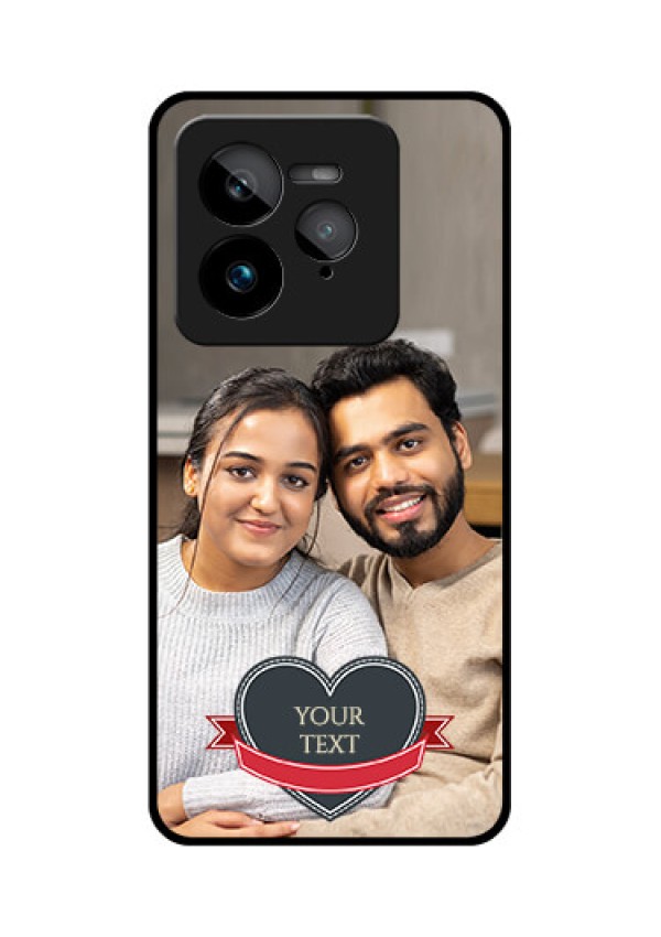 Realme GT 7 Pro Custom Glass Phone Case - Just Married Couple Design
