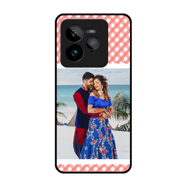 Realme GT 7 Pro Custom Glass Phone Case - Pink Pattern Design
