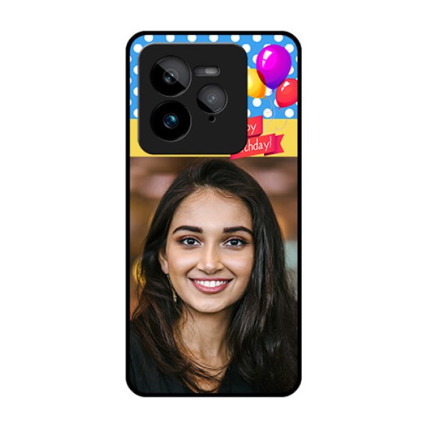Realme GT 7 Pro Custom Glass Phone Case - Happy Birthday Design
