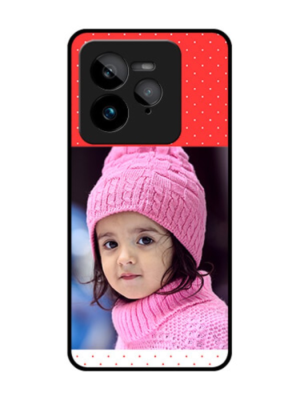 Custom Realme GT 7 Pro Custom Glass Phone Case - Red Pattern Design