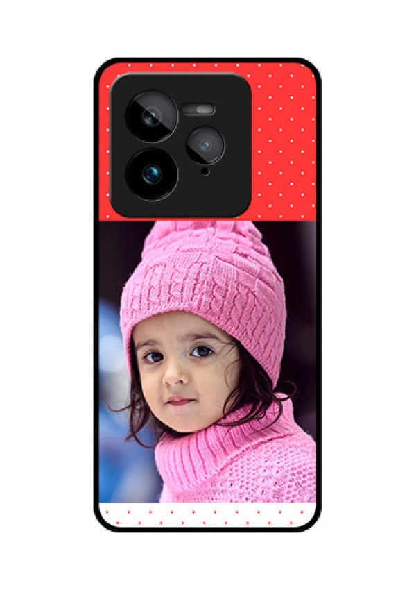 Realme GT 7 Pro Custom Glass Phone Case - Red Pattern Design
