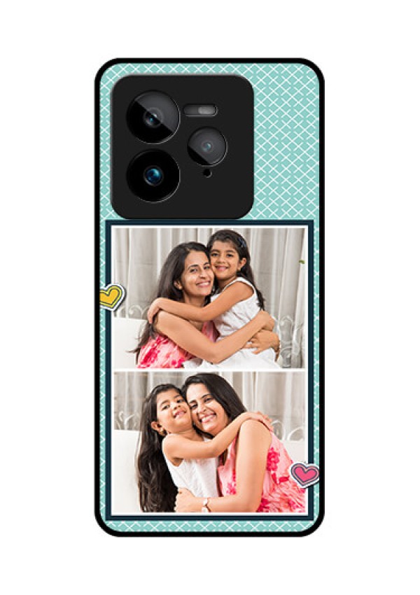 Realme GT 7 Pro Custom Glass Phone Case - 2 Image Holder With Pattern Design