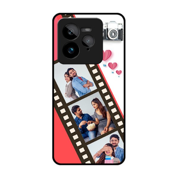 Realme GT 7 Pro Custom Glass Phone Case - 3 Image Holder With Film Reel Realme GT 7 Pro Custom Glass Phone Case - 3 Image Holder With Film Reel