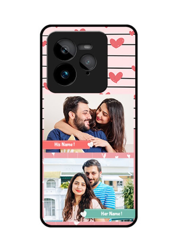 Realme GT 7 Pro Custom Glass Phone Case - Photo With Heart Design