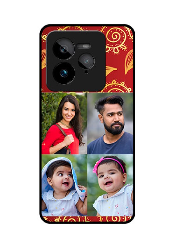 Realme GT 7 Pro Custom Glass Phone Case - 4 Image Traditional Design