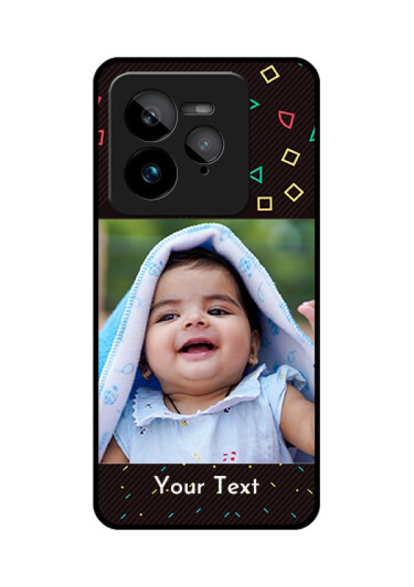 Realme GT 7 Pro Custom Glass Phone Case - With Confetti Birthday Design