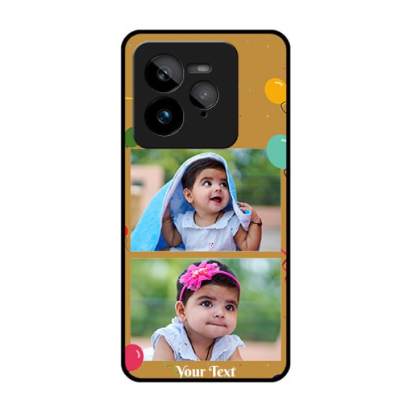 Realme GT 7 Pro Custom Glass Phone Case - Image Holder With Birthday Celebrations Design