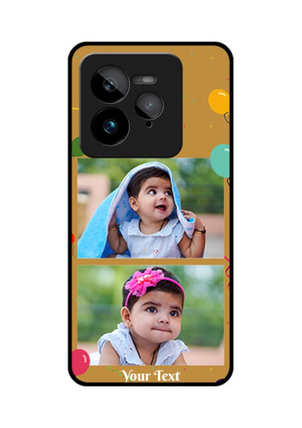 Realme GT 7 Pro Custom Glass Phone Case - Image Holder With Birthday Celebrations Design