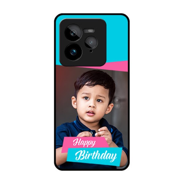 Realme GT 7 Pro Custom Glass Phone Case - Image Holder With 2 Color Design
