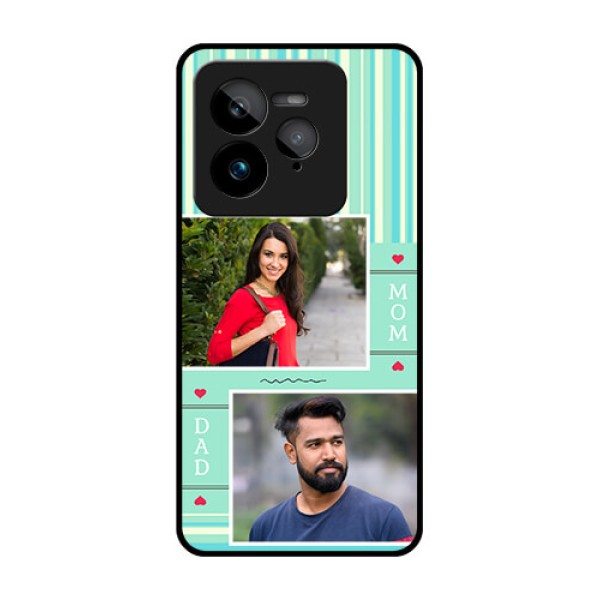 Realme GT 7 Pro Custom Glass Phone Case - Mom and Dad Pic Design