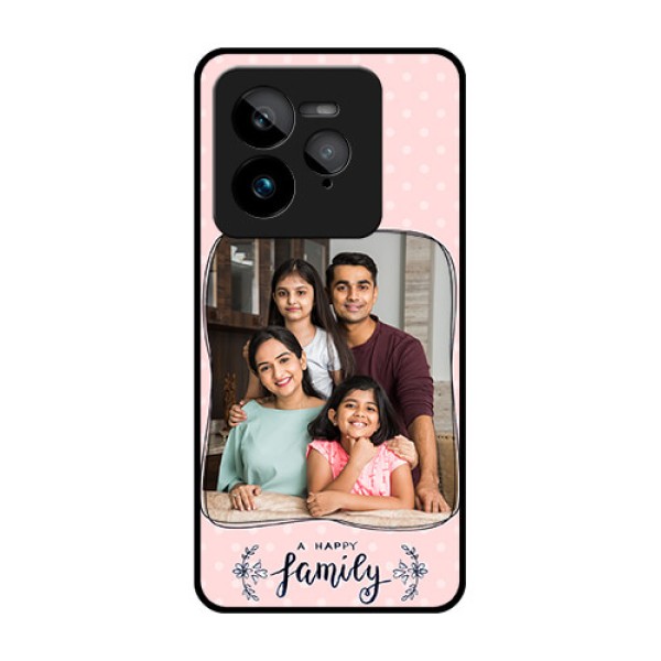 Realme GT 7 Pro Custom Glass Phone Case - Family With Dots Design